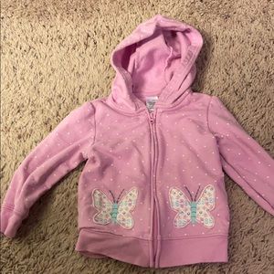 Carter’s purple butterfly hoodie